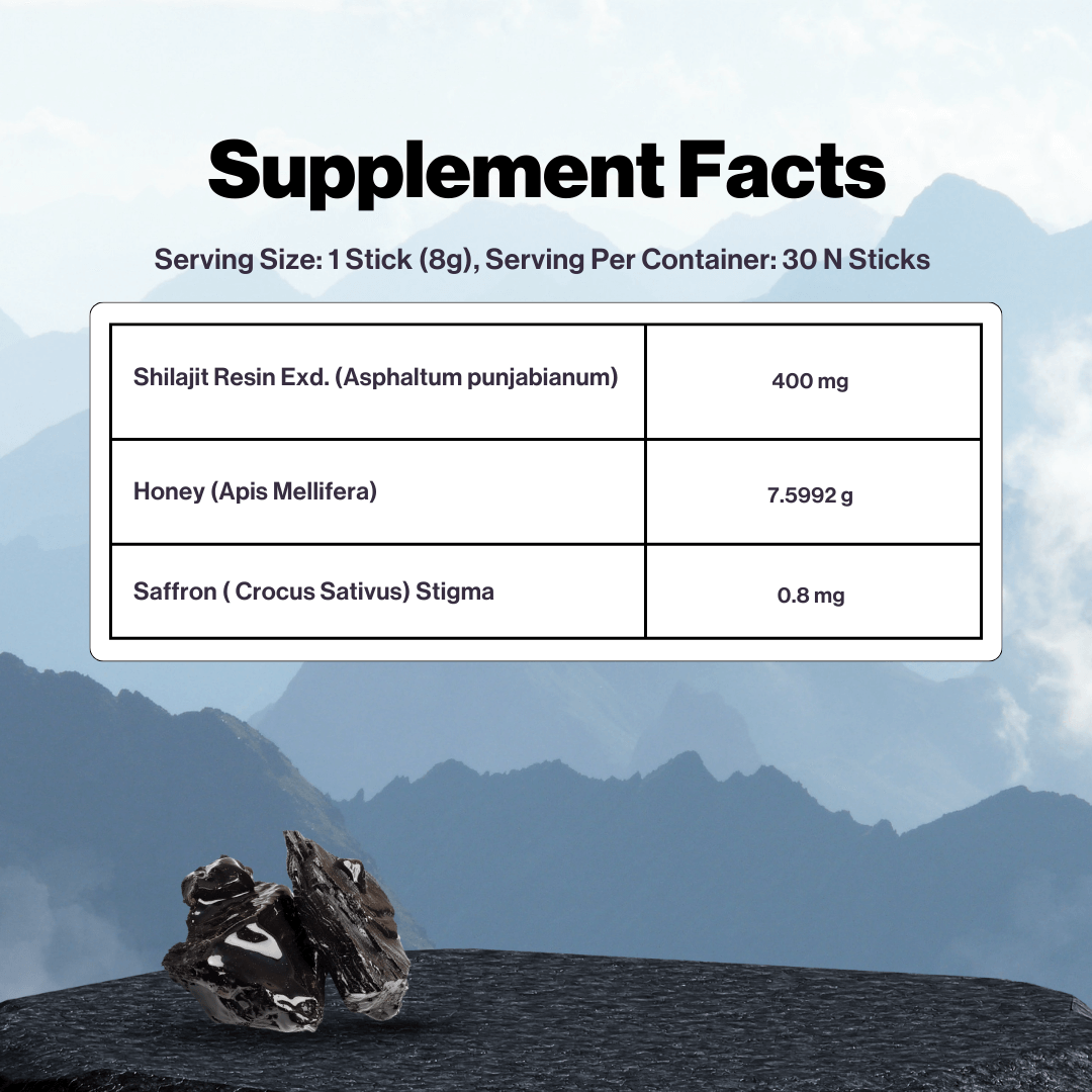 Shilajit Honey Sticks